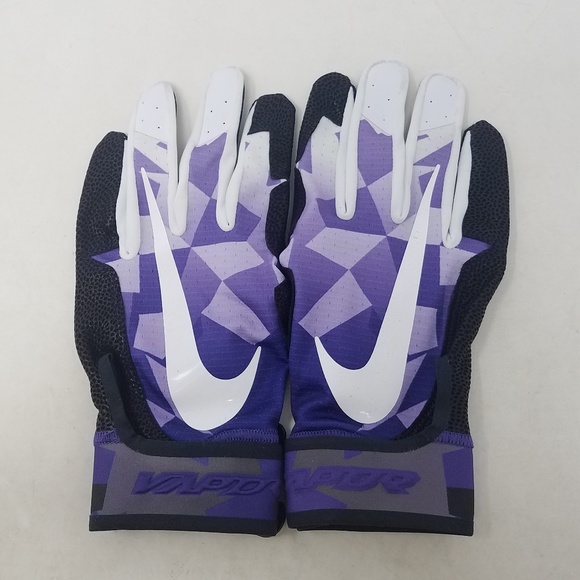 purple nike batting gloves